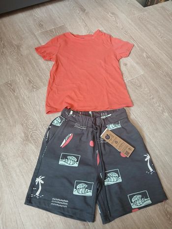 Ensemble tee shirt et short 8 ans garçon