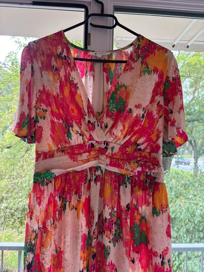 Robe longue colorée