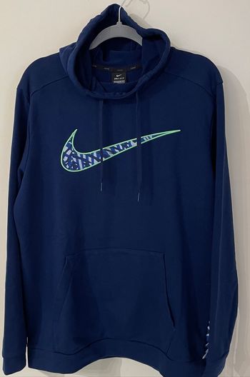 Sweat Nike Dri-FIT taille L à Capuche Homme peu porté Bleu Marine Nike