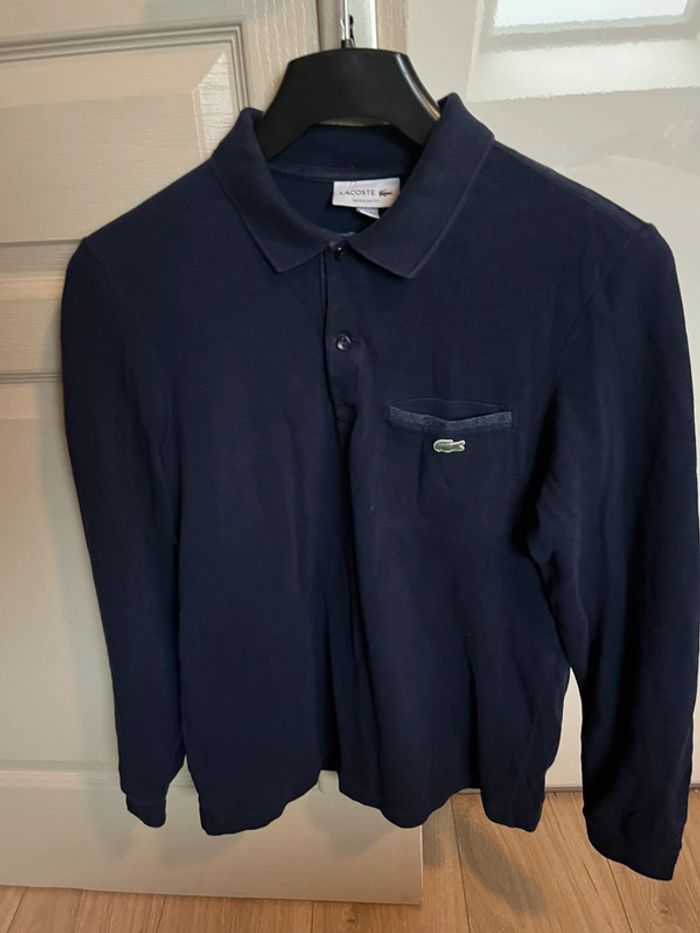 Pull bleu léger Lacoste