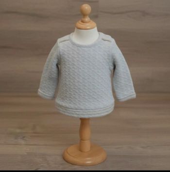 Pull gris - 6 mois - tape à l'oeil