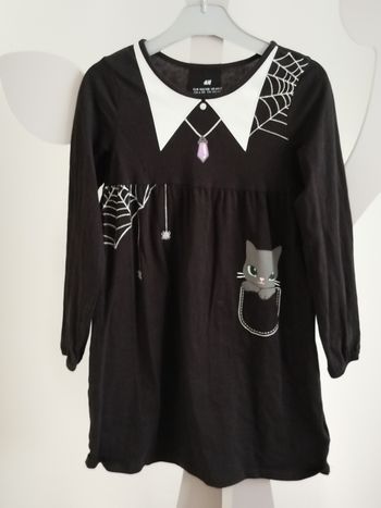 Robe noire imprimé thème Halloween H&M taille 6-8 ans 