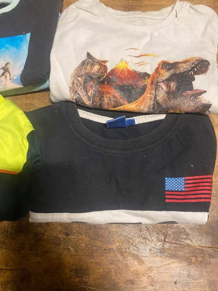 Lot de 5 t-shirts garçon 6/8 ans – Idéal pour la rentrée - photo numéro 2