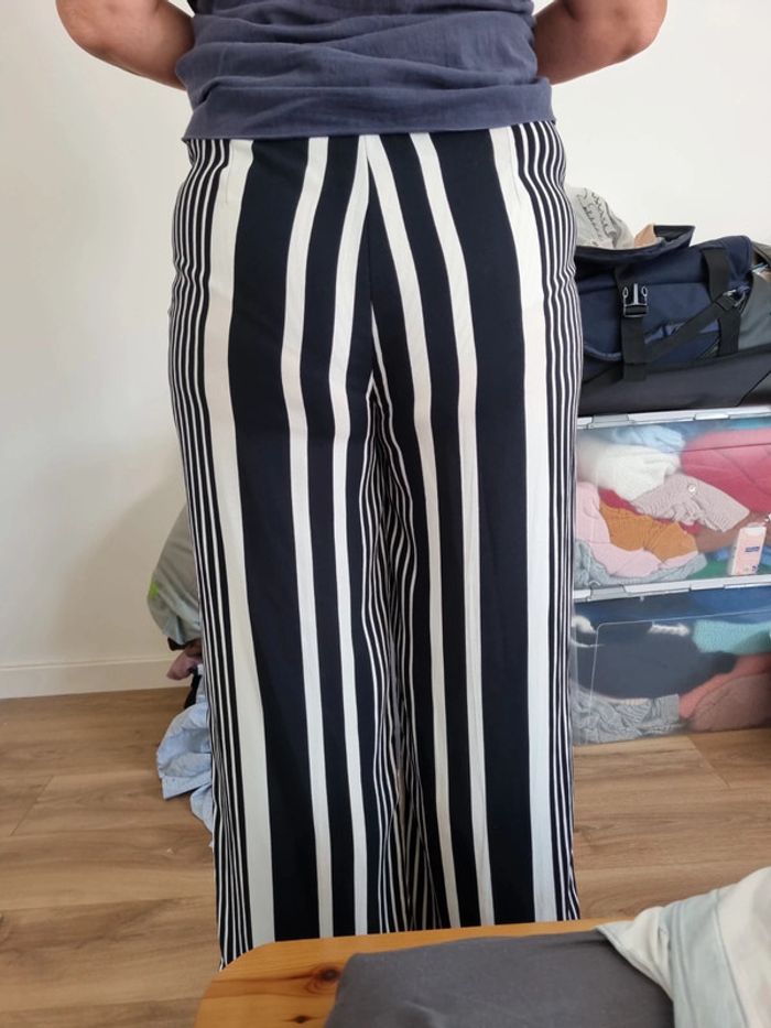 Pantalon fluide jambes larges H& M taille 42 - photo numéro 6