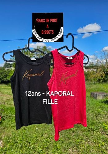 2 DÉBARDEUR KAPORAL 12 ans fille