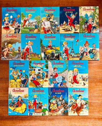 Lot superbe de 18 livres Caroline complets bon état Pierre Probst albums
