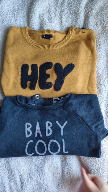 Lot de 2 pulls 18 mois