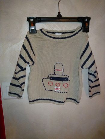 Pull esprit marin taille 12 mois