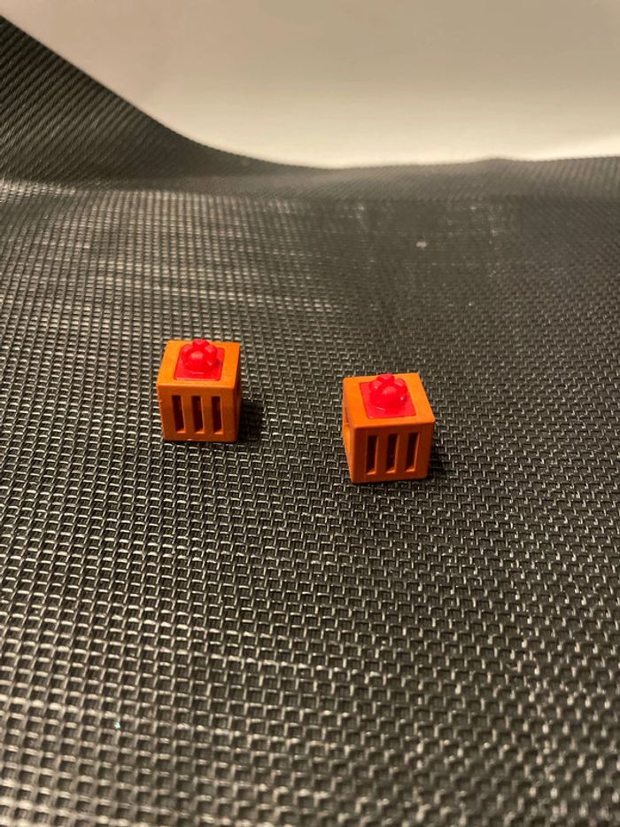 Playmobil lit 2 cubes de jonction marrons 3072 3120 7598 écurie centre équestre chevaux équitation