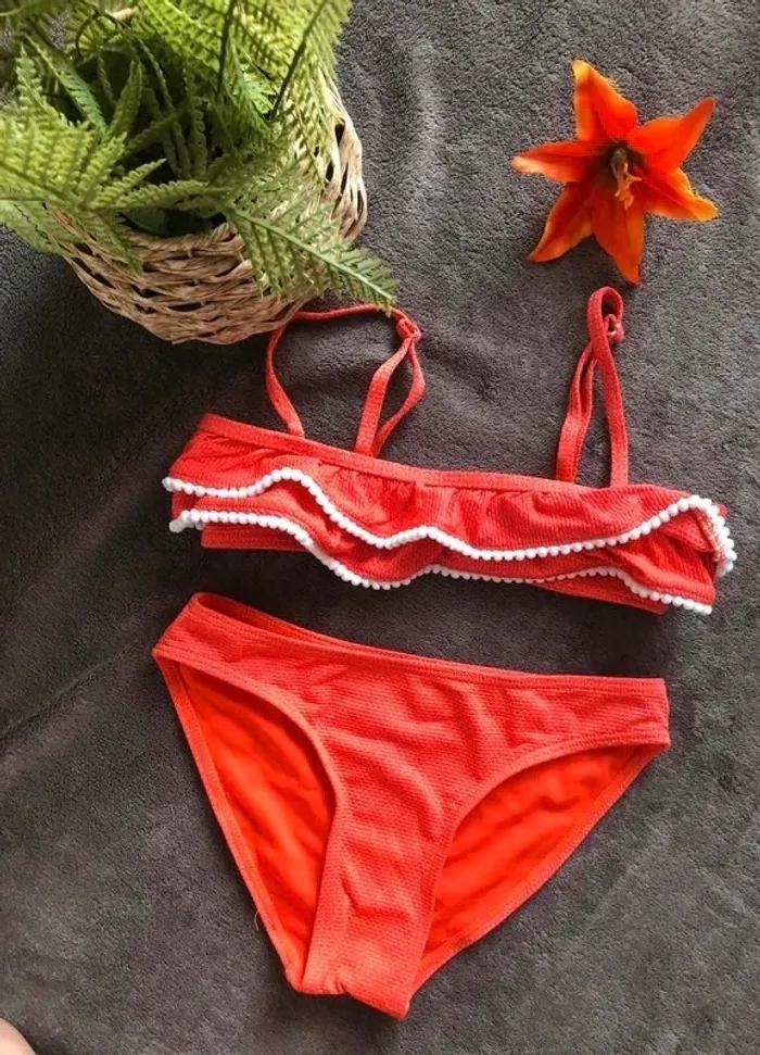 Maillots de bain orange 2 pièces - photo numéro 9