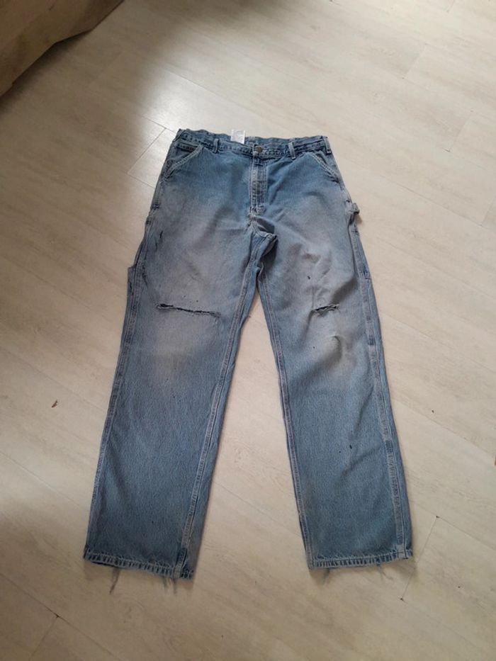 Jean loose original Carhartt avec trous 36×34