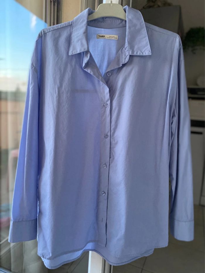 Chemise oversize bleu Pull & Bear 36 - photo numéro 6