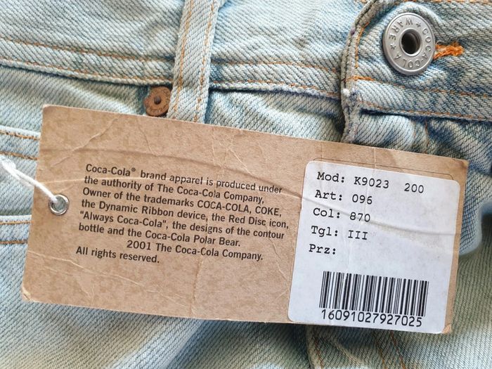 Jean bleu clair fille Coca Cola 8 ans - photo numéro 8