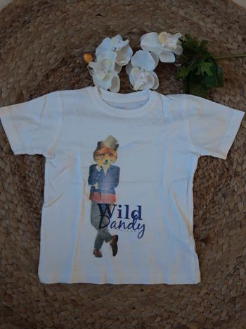 Tee-shirt blanc 3/4 ans pour garçon