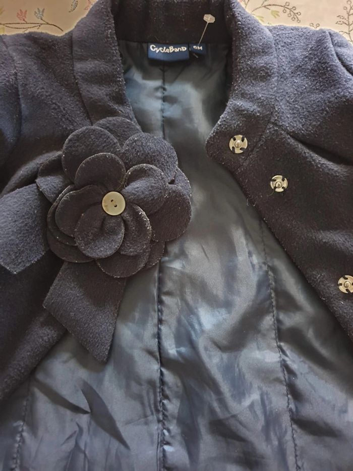 manteau fille bleu marine Cycleband 6 mois - photo numéro 5