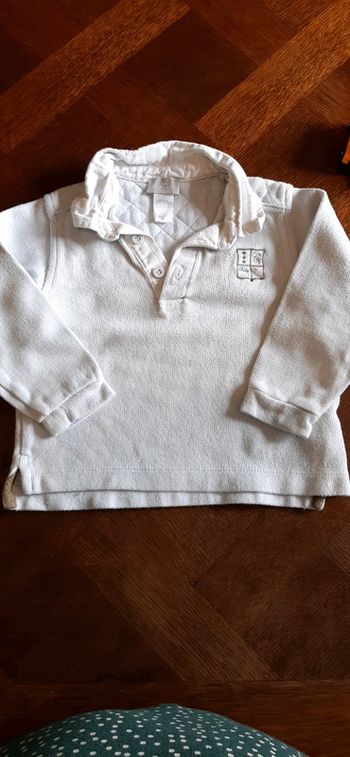 Polo épais manche longue cyrillus 2 ans
