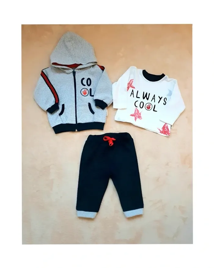 9/12 mois Lot jogging molletonné chaud