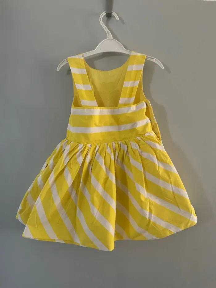 Robe réversible jaune et blanche taille 3 ans - photo numéro 5