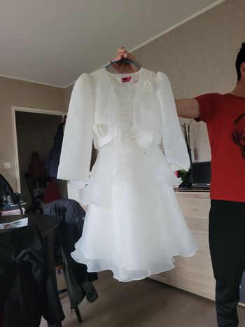 Robe cérémonie  ou soirée 8 ans + boléro 10 ans