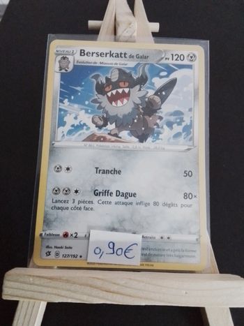 Carte Pokémon Berserkatt de Galar 127/192