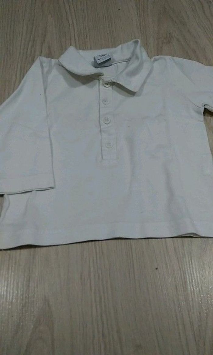 Polo manches longues bébé garçon 6 mois