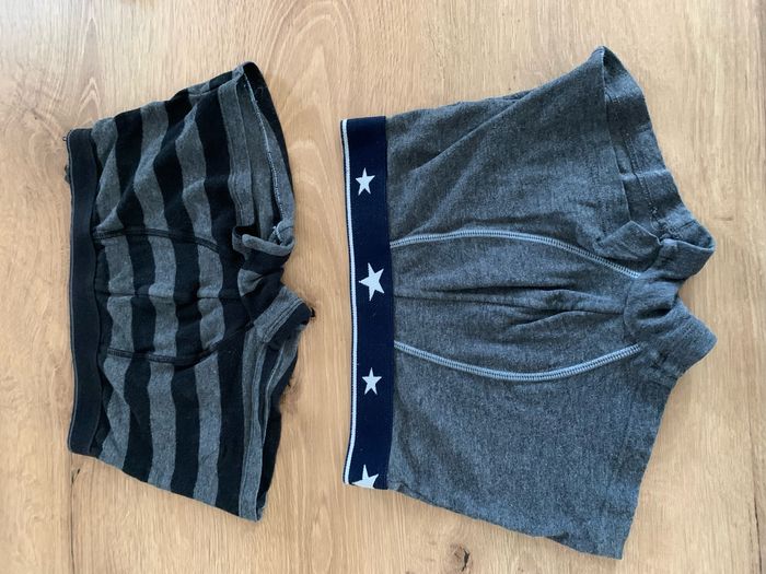 Lot 2 caleçons gris Monoprix kids taille 6/8 ans