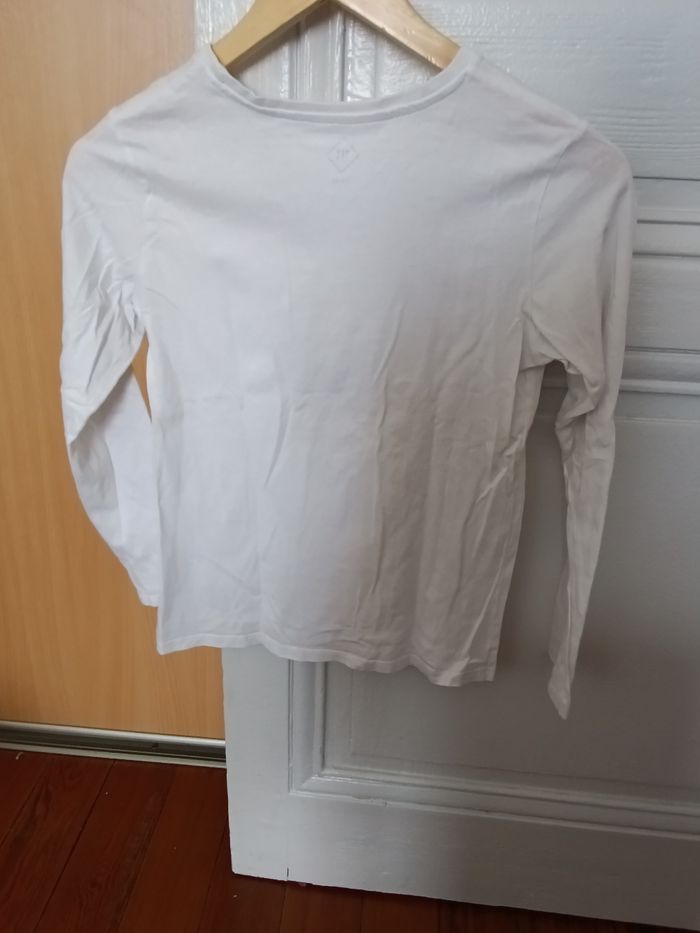 Tee-shirt tex blanc et multicolore - photo numéro 3