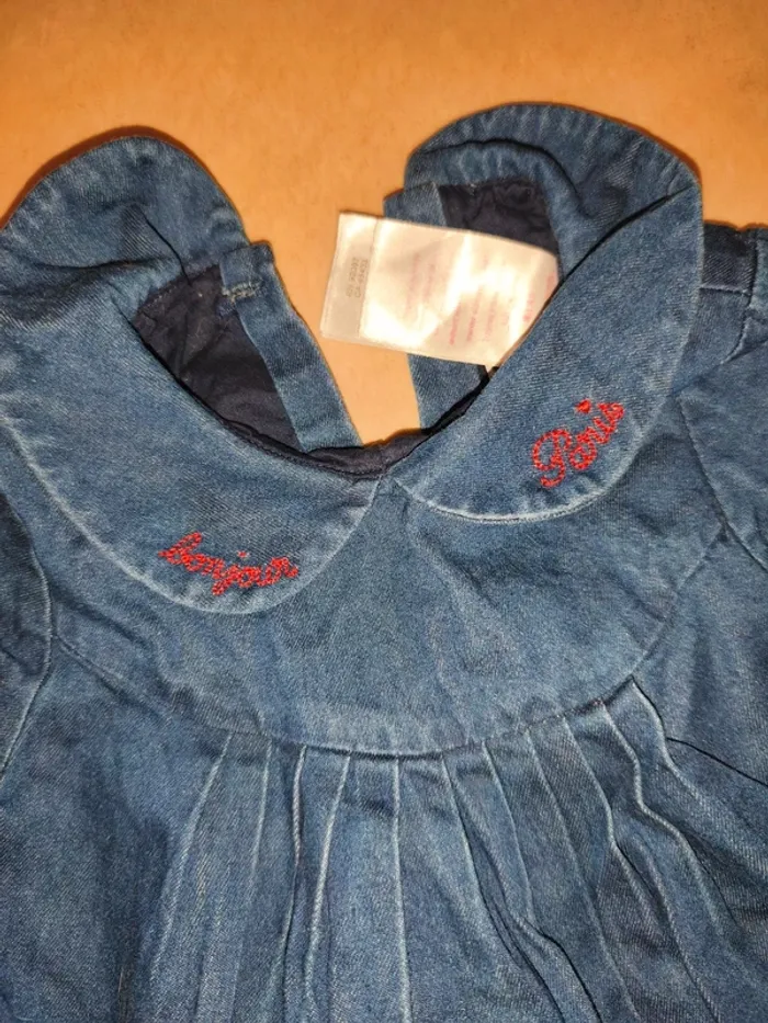 Robe en jean taille 18 mois marque du pareil au même - photo numéro 2
