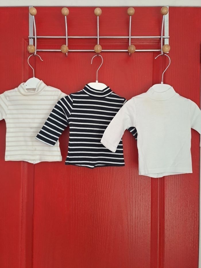 Lot t-shirts manche longue garçon 3 mois
