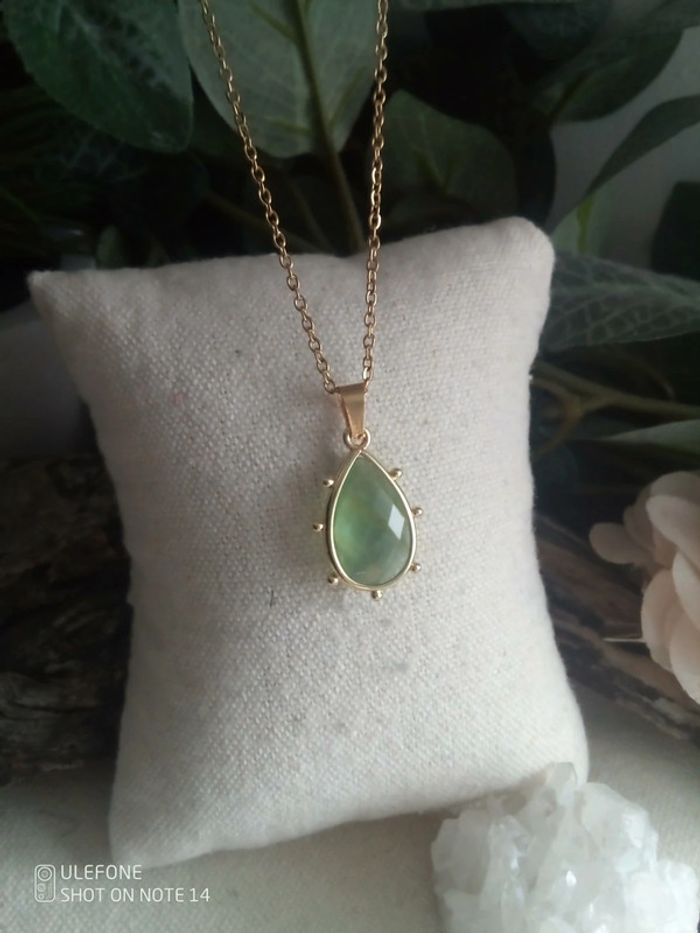 Collier fluorite, pierre naturelle