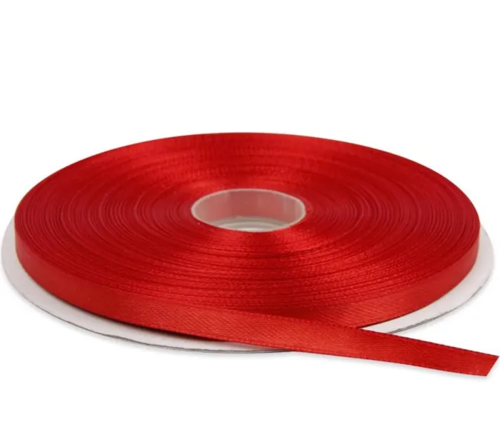 Ruban Fourniture Topenca Satiné Double Face Rouge 5m Neuf