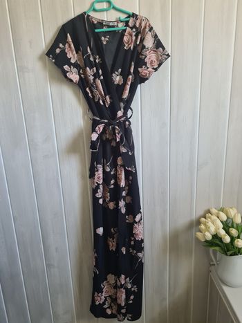 Robe longue à fleurs