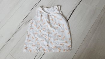 Vêtement fille tee-shirt débardeur blanc motifs ananas Vert Baudet 6 ans