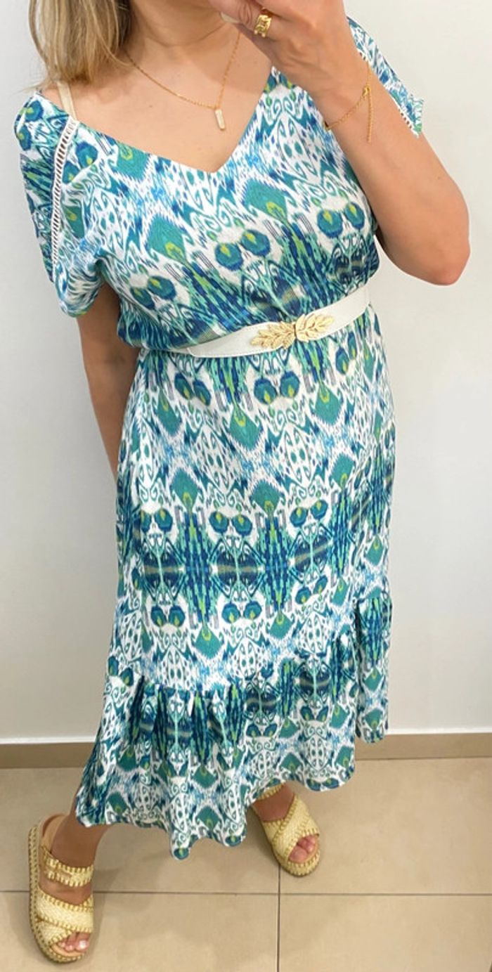 Robe longue imprimée - photo numéro 3