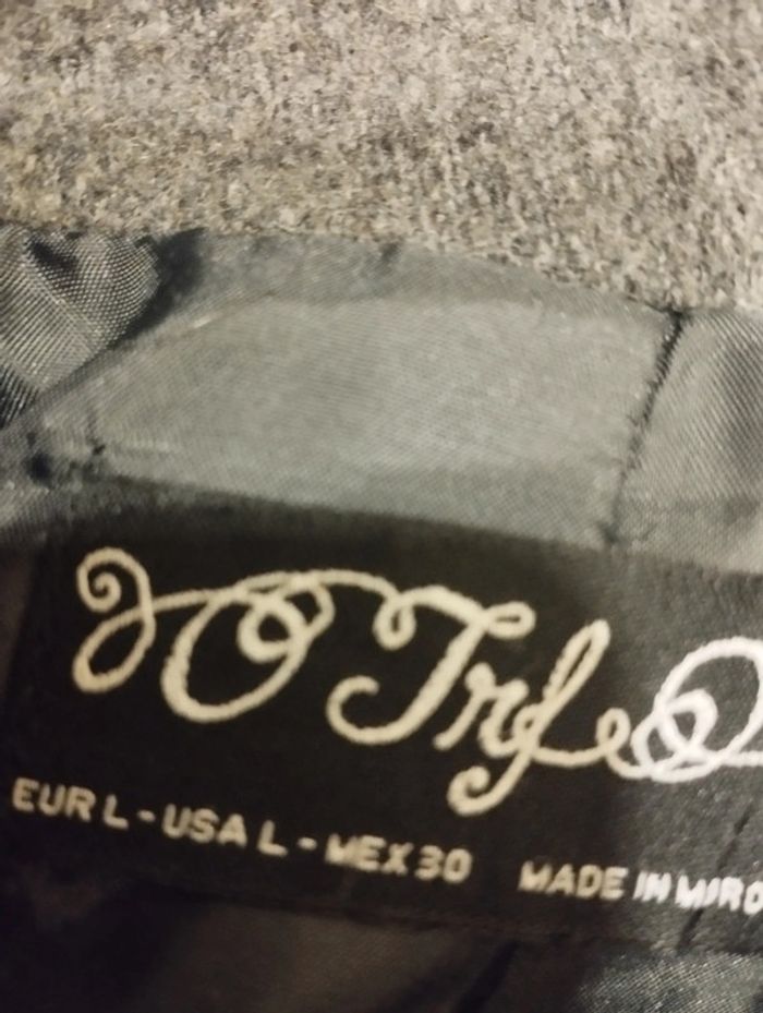 Manteau veste grise taille L femme - photo numéro 3