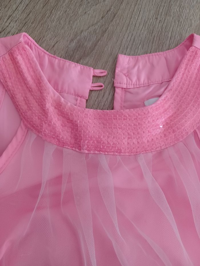 Robe rose fluo 4/5 ans - photo numéro 3