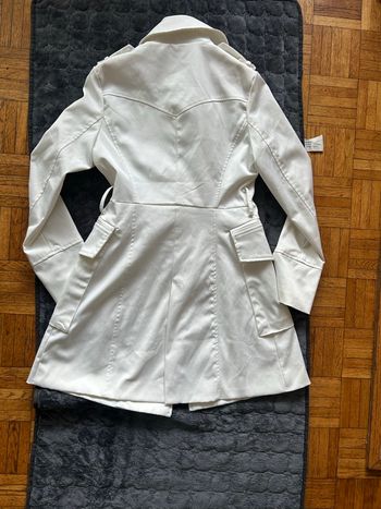 Trench-coat Blanc Voyelles 💡 - Taille 38 - Très Bon État