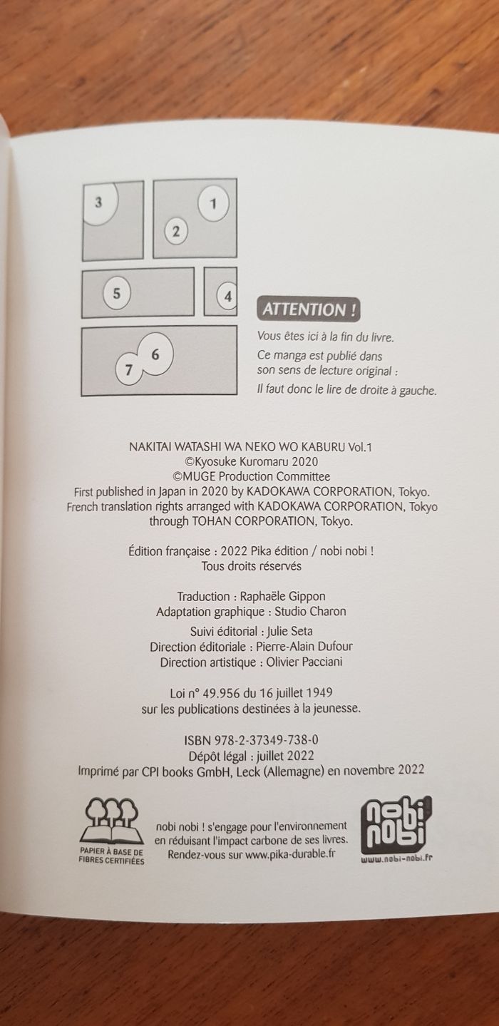 Livre Manga " loin de  moi , près de toi " - photo numéro 3