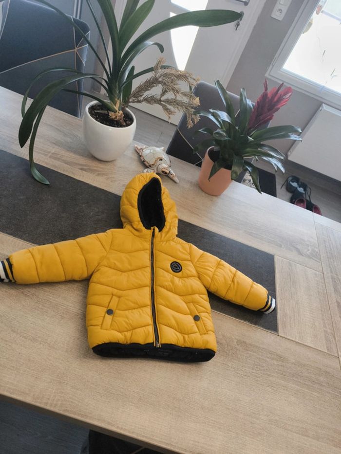 Doudoune matelassée réversible imperméable garçon 12 mois 80 Baby club