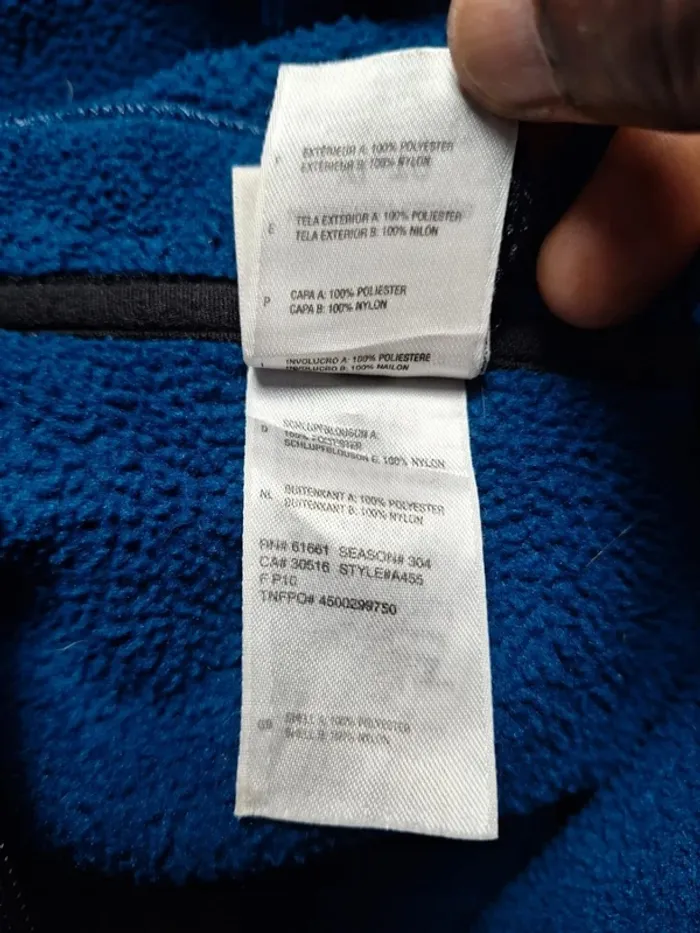 Veste polaire The North Face femme XL – Bleu à capuche – brodé (614) - photo numéro 12