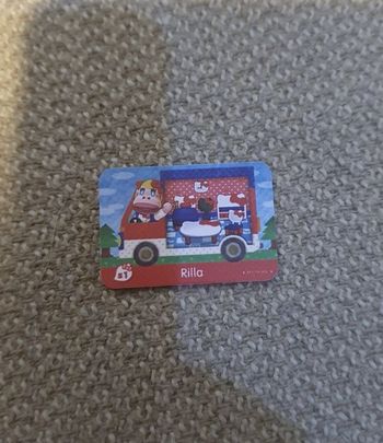 Mini Carte Amiibo NFC Animal Crossing Nintendo Rilla