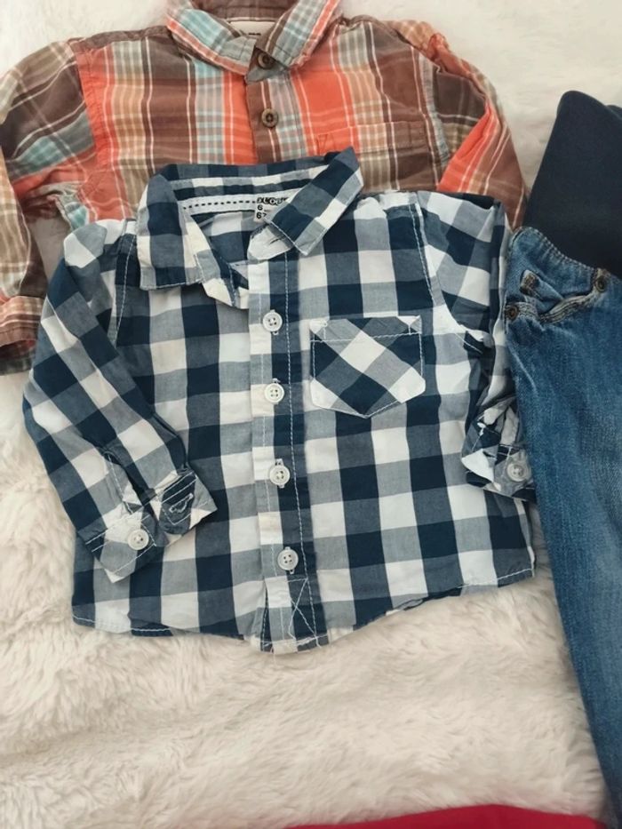 Lot garçon 6 pièces – jeans Orchestra / Name It / Tex Baby + chemises + pantalon Kimadi + tHirts - photo numéro 6