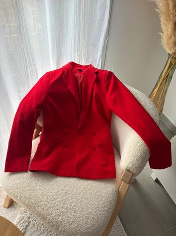 Veste blazer rouge kiabi 34