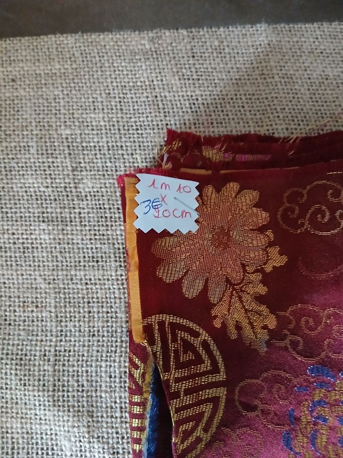 Tissu chinois 1m10x20cm - photo numéro 4