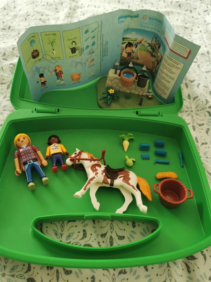 Valisette Playmobil Palefrenière 9100 - photo numéro 4