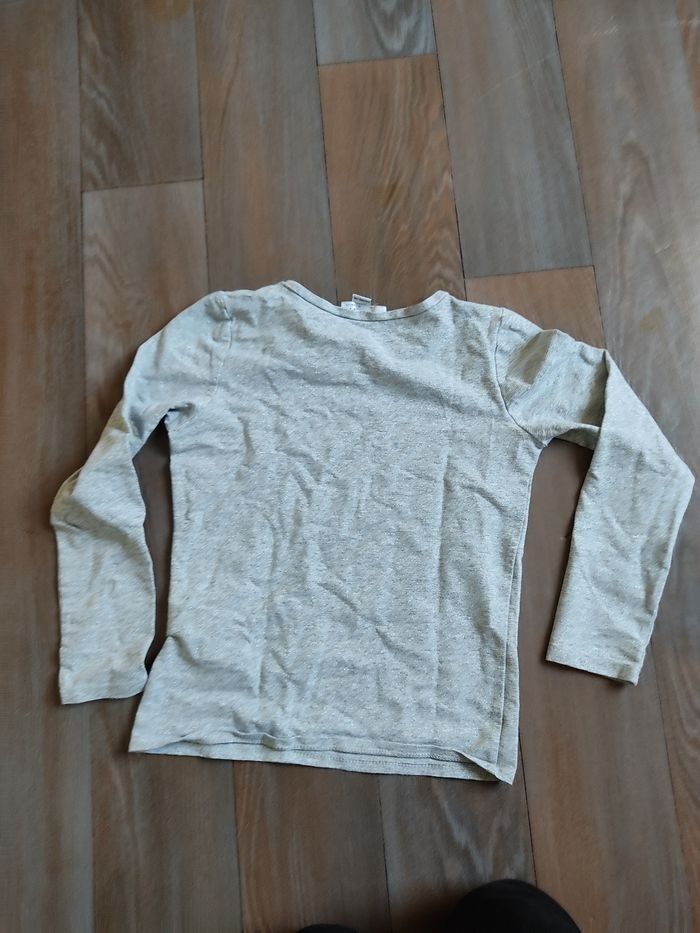Tee shirt manches longues fille taille 10 ans - photo numéro 2
