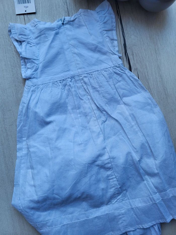 Robe blanche pailletée ptit bisou 1mois neuve bapteme cortege - photo numéro 5