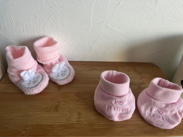 Lot paire de chaussons petite fille - photo numéro 2