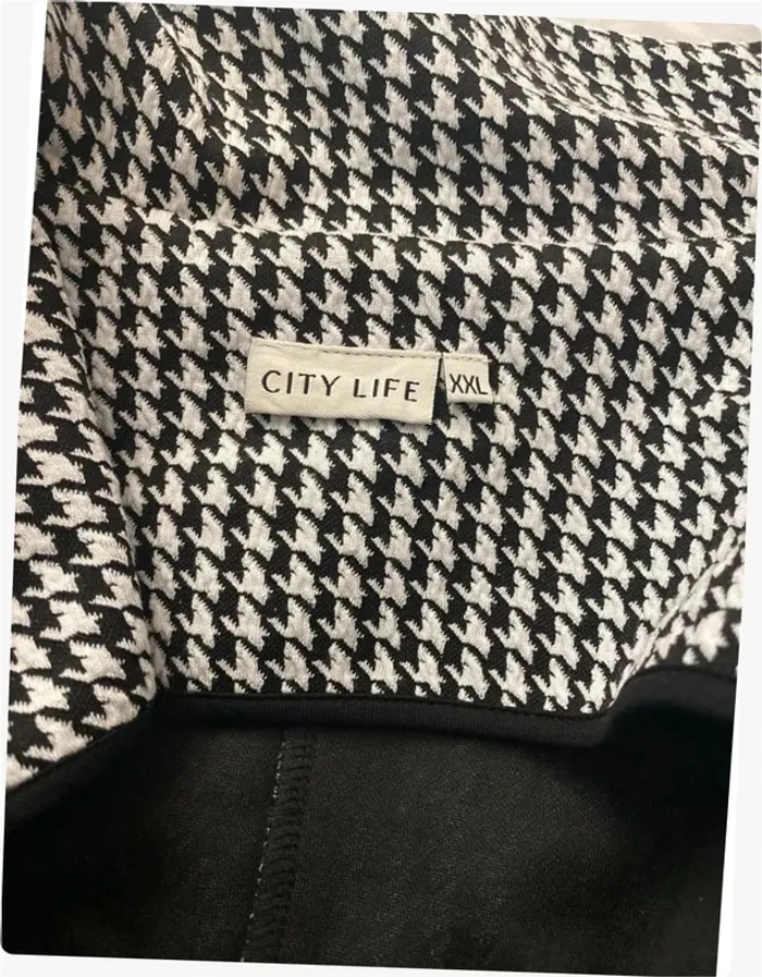 Blazer pied de poule noir et blanc Citylife - photo numéro 7