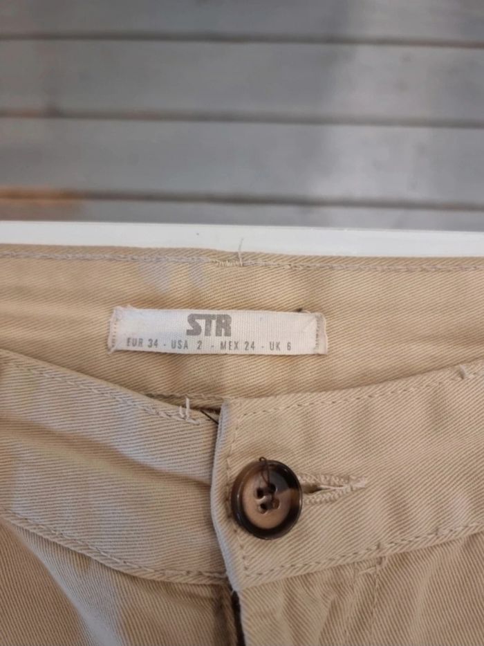 Cargo beige Stradivarius - photo numéro 4